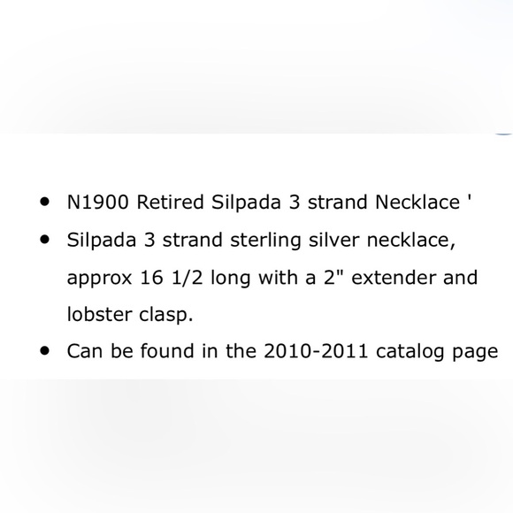 Rare Silpada Sterling Silver Necklace ( FIRM )
✨I have 2 available✨ - Picture 8 of 9